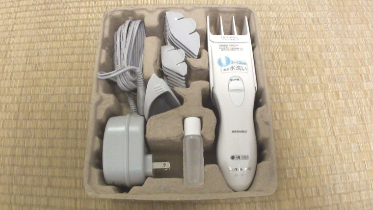 髪の長さアタッチメント調整